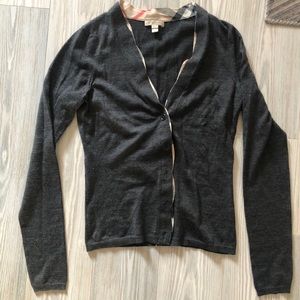 Burberry button down sweater